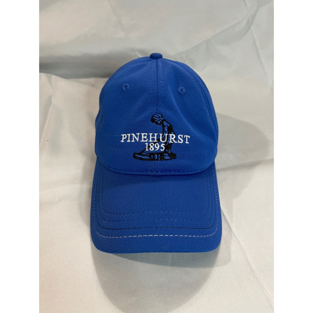 Pinehurst 1895 Golf Resort Blue Putter Boy Logo Adjustable Baseball Hat Cap Mens